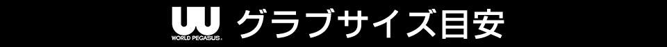 ワールドペガサスグラブサイズ目安