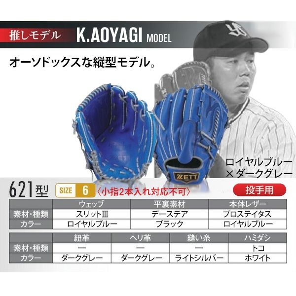 ゼット プロステイタス オーダーグラブ 青柳モデル 621型 硬式グローブ