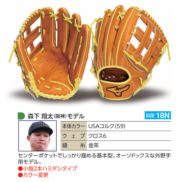 ミズノプロ オーダーグラブ 硬式グローブ 硬式用 森下翔太 2025年